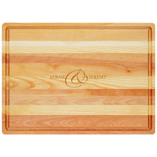 Ampersand Names Master Wood Cutting Board